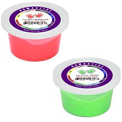 Humactive Hand Therapy Putty, Set of 2 – 4 Ounce, Medium Soft / Medium Resistances (Red / Green)