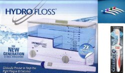 Hydro Floss New Generation Oral Irrigator Bundle with FREE Pocket Pals and NEW Glisten Toothbrush