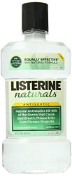 Listerine Naturals Antiseptic Mouthwash, Herbal Mint, 33.8 Fluid Ounce