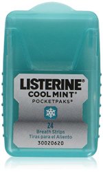 Listerine Pocketpaks, Cool Mint, 72 Count