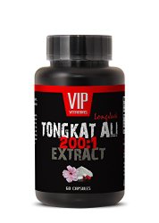 Longjack 200 : 1 – Tongkat Ali 400mg Premium Extract – Natural Testosterone Booster (1 Bottle 60 Capsules)