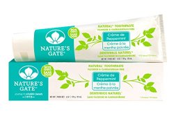 Nature’s Gate Natural Toothpaste, Creme de Peppermint, 6-Ounce Tubes (Pack of 6)