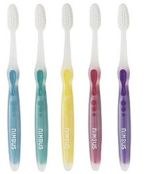 Nimbus® Microfine® Toothbrush – COMPACT size, Pkg. of 5 “Colors Vary”