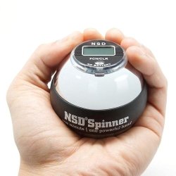NSD Power Winner’s Precision Sterling Spinner Gyroscopic Wrist and Forearm Exerciser with Digital Speedometer, and Heavyweight Zinc Rotor and Stainless Steel Shell