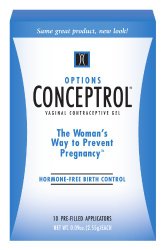 Options Conceptrol Contraceptive Gel with 10 pre-filled applicators