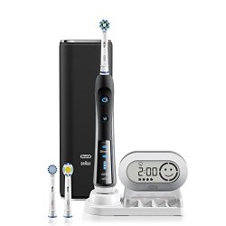 Oral-B BLACK 7000 SmartSeries Power Rechargeable Electric Toothbrush with Bluetooth Connectivity Powered by Braun