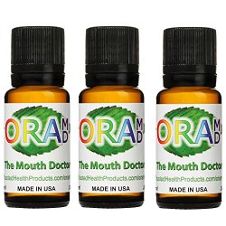 OraMD 3-pack – Dentist Recommended Worldwide 100% Pure Mouthwash for Receding Gums