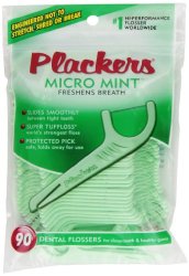 Plackers Micro Mint, 90 Count (Pack of 6)