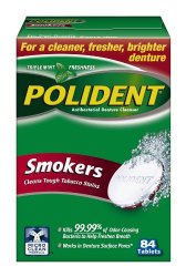 Polident Smokers Denture Cleanser, 84 Count