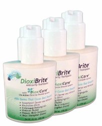 Sensitive Dental Care – DioxiBrite Tripack Sensitive Teeth plus Gums Toothpaste WhiteningTeeth