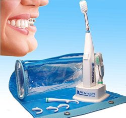 Sensitive Dental Care – Sonic Powered Toothbrush for Cleaning Teeth with Braces