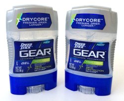 Speed Stick Gear Antiperspirant 3 Ounce (Pack of 2)