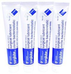 Surgilube Lubricating Jelly Sterile – 4.25 oz Flip Top Tube – Pack of 4 Tubes
