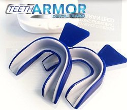 Teeth Armor Dental Night Guard For Maximum Comfort and Protection Against Teeth Grinding and Clenching. 2 PACK! Includes Free Storage Case