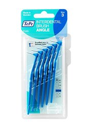 TePe Angle Interdental Brush – 0.6mm Blue (6 brushes per pack)