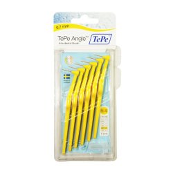 TePe Angle Interdental Brush – 0.75mm Yellow (6 brushes per pack)
