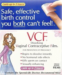 VCF Birth Control, 3 Single Sealed Films (Pack of 2)