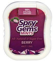XLEAR Spry Gems Mints, Berry, 6 Count