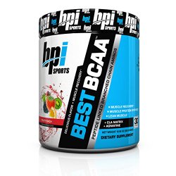 BPI Sports Best BCAA Peptide Linked Branched Chain Amino Energy Powder, Fruit Punch, 10.58-Ounce