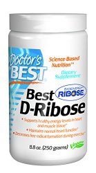 Doctor’s Best Best D-Ribose Featuring Bioenergy Ribose, 250-Gram