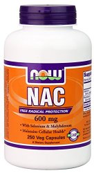 NOW Foods Nac-Acetyl Cysteine 600mg, 250 Vcaps