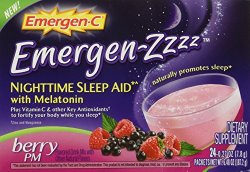 Alacer Emergen-C Nighttime Berry PM Sleep Aid, 24 Count