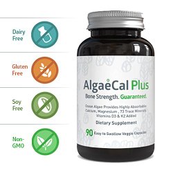 AlgaeCal Plus Dietary Calcium Supplement, 90 Veggie Capsules