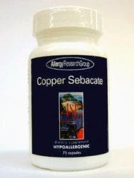 Allergy Research Group – Copper Sebacate 4 mg 75 caps [Health and Beauty]
