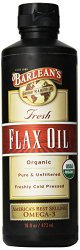 Barlean’s Organic Oils Fresh Flax Oil, 16-Ounce Bottle