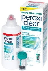 Bausch & Lomb PeroxiClear Contact Lens Cleaning & Disinfecting Solution – Disinfects In Only 4 Hours – Net Wt. 3 FL OZ (90 mL) Each – Pack of 3