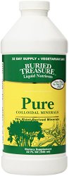 Buried Treasure 70 Plus Plant Derived Pure Colloidal Mineral Supplement, 32 Ounce
