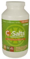 C-Salts® GMO FREE Buffered Vitamin C Powder (1000mg – 4000mg) | 140+ Servings, 1.6 lbs (26oz) | The Highest Quality, Best Value Mega Dose/High Dose Form Of Vitamin C Supplement On The Market Today