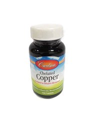 Carlson Labs – Chelated Copper 5 mg 100 tabs
