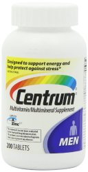 Centrum Men’s Multivitamin/Multimineral Supplement, 200 Tablets