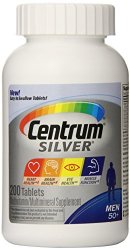 Centrum Silver Multivitamin Supplement, Men 50+, 200 Count