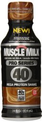 Cytosport Muscle Milk Pro Series Knockout Protein Power Shake, Chocolate, 14 fl.oz (12 Count)