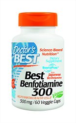Doctor’s Best Benfotiamine 300 Mg Vegetarian Capsules, 60 Count