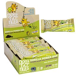 Don’t Go Nuts Nut-Free Organic Snack Bars, Gorilla Power, 12 Count