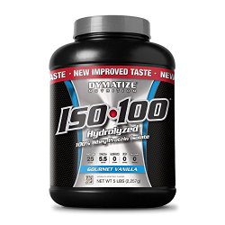 Dymatize ISO 100 Post Workout and Recovery Supplements, Gourmet Vanilla, 5 Pound