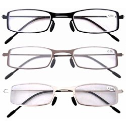 Eyekepper 3 Pairs Mix(1 Pair per Color) Reading Glasses +1.00