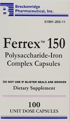 Ferrex 150 Polysaccharide Iron Complex Capsules By Breckenridge – 100 Ea