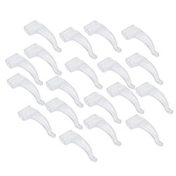 FOXNOVO Clear Silicone Anti-Slip Ear Grip Hook For Eyeglasses Glasses Pack Of 20