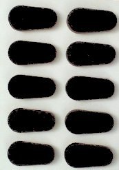 GMS Self Adhesive Soft Foam Nose Pads (1, Black)
