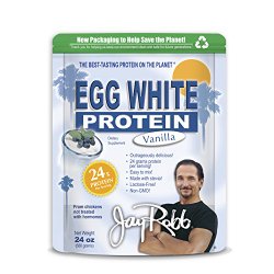 Jay Robb – Egg White Vanilla Protein Powder, Outrageously Delicious, 24 oz.