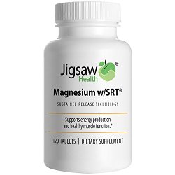 Jigsaw Magnesium w/SRT – Premium, Organic, Slow Release Magnesium Supplement – Active, Bioavailable Magnesium Malate Tablets With B-Vitamin Co-Factors, 120 tablets