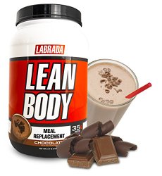 Labrada Nutrition Lean Body Hi-Protein Meal Replacement Shake, Chocolate Ice Cream, 2.47 Pound Tub