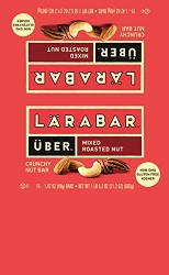 Larabar Uber Gluten Free Sweet and Salty Mixed Nut Food Bar, Roasted Nut Roll, 15 – 1.42 Ounce Bars