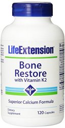Life Extension Bone Restore with Vitamin K2, 120 vegetarian capsules
