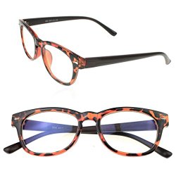 Marrywindix Fashion Unisex Computer Glasses- Anti-reflective ,Anti-glare ,Clear Lens, Uv Protection (Amber)