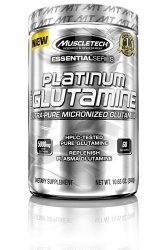 MuscleTech Platinum 100% Glutamine, Ultra-Pure Micronized Glutamine, 60-Day Supply, 10.65 oz (302g)